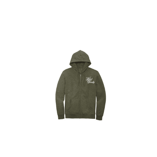 HardBeauty Zip Hoodie- Military Green