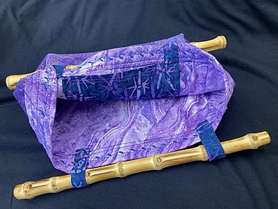 Purple Bag with handles
