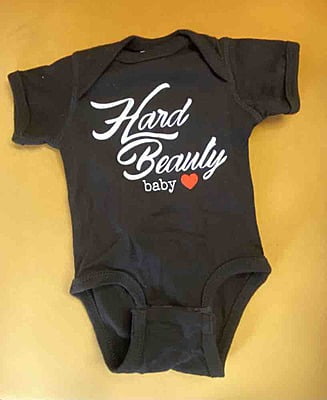 HardBeauty Baby- solid black onesie