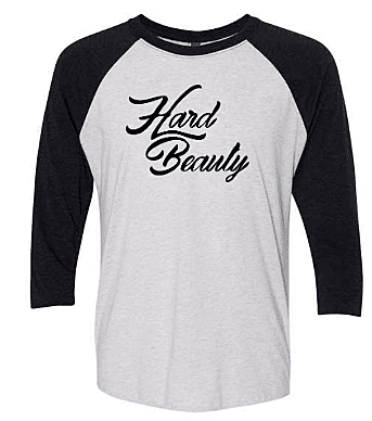 HardBeauty Baseball Tee (Charcoal Gray)